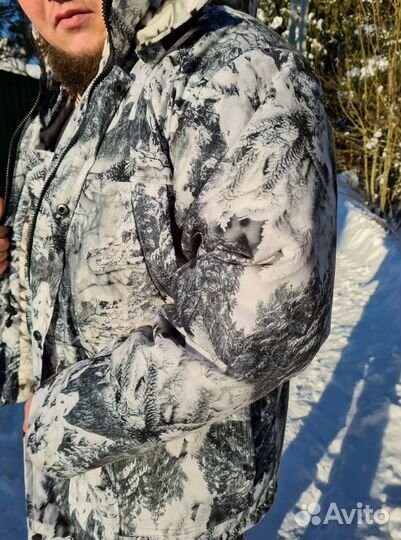 Костюм охотника белый лес