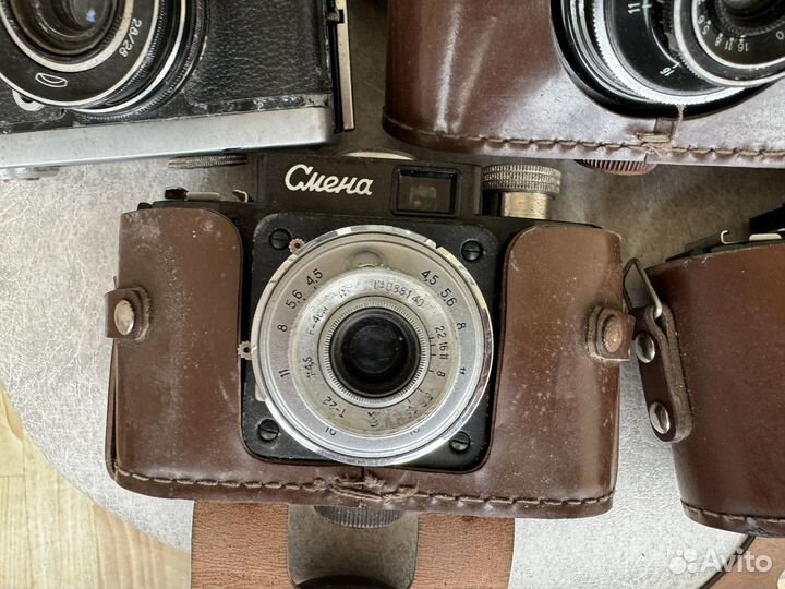 Ретро плёночные фотоаппараты советские разные