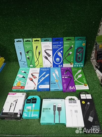 Кабели зарядки телефонов Micro USB в ассортименте