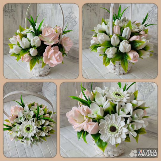 Букет цветов из мыла ручной работы