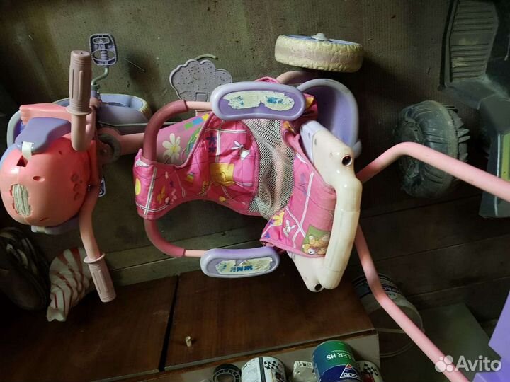 Детский велосипед с ручкой бу