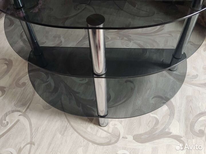 Стеклянная тумба под тв