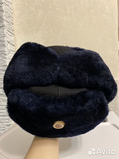 Мужская шапка зимняя полицейская