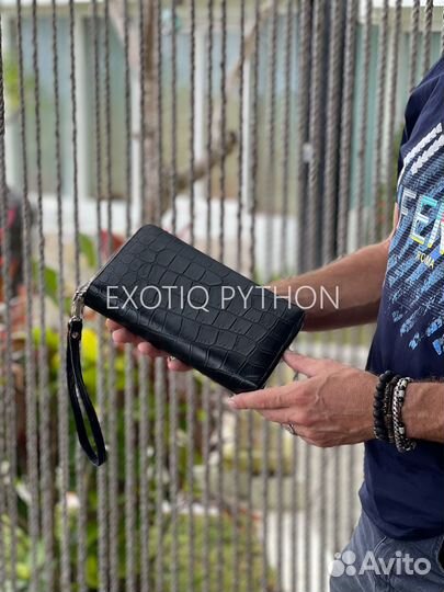 Портмоне из кожи крокодила