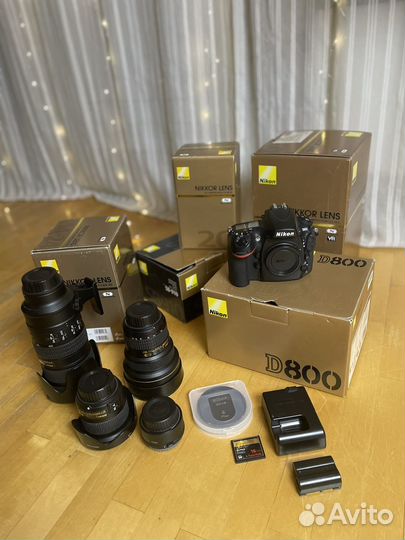 Фотоаппарат nikon d800, объективы Nikkor, вспышка