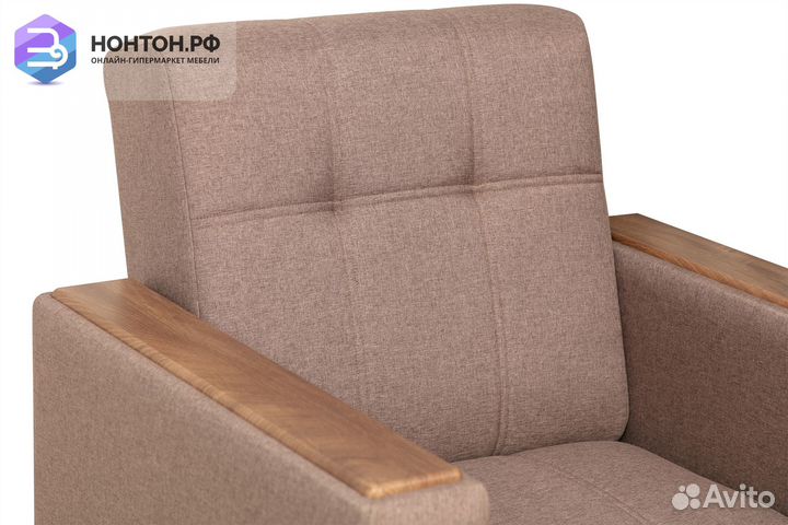 Кресло Саури светло-коричневое