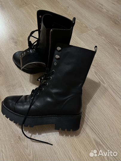 Michael kors ботинки 40 черные кожа оригинал