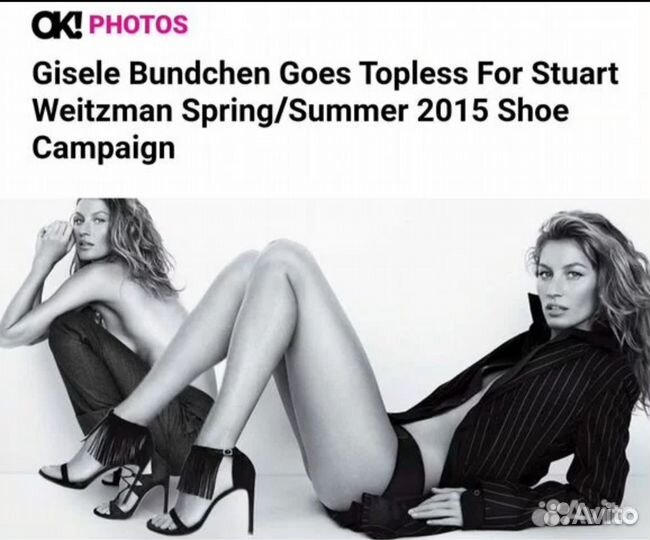 Босоножки замшевые Stuart Weitzman 38 Оригинал New