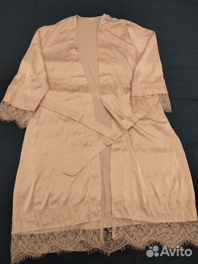 Халат женский шелковый