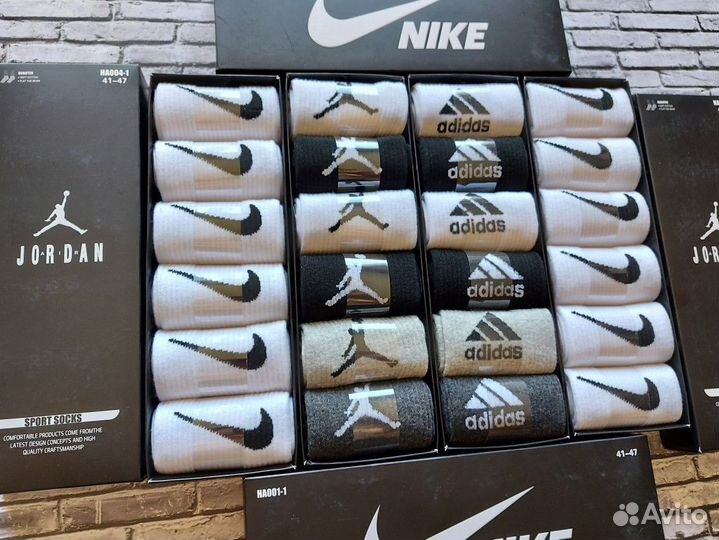 Носки Nike Jordan Adidas Lacoste