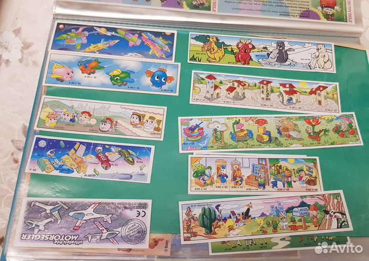 Вкладыши из киндер-сюрприза