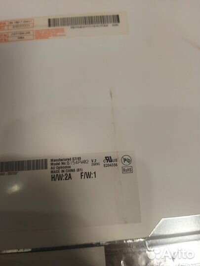 Матрица b154pw02 30pin