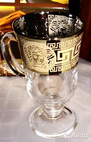 Набор бокалов Versace для глинтвейна, латте,глясе