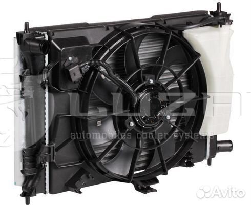 Блок охлаждения (радиатор+конденсер+вентилятор)