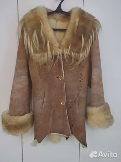 Дубленка натуральная 44-46,на перешив