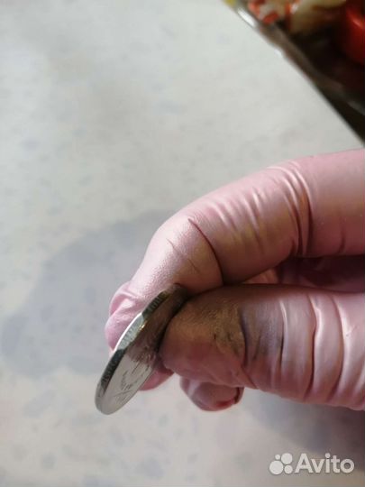 Коллекционная монета, 2014 г с заводским браком