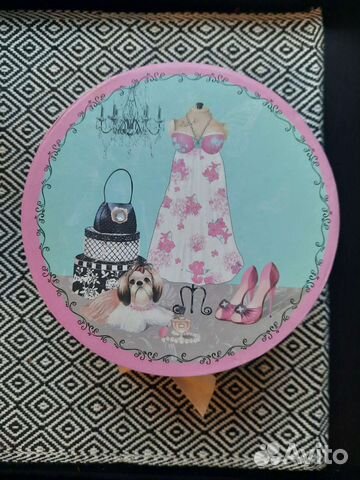 Коробка подарочная, шкатулка, круглая коробка