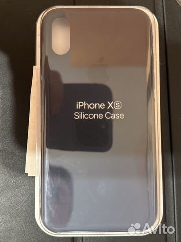 Чехол для iPhone xs темно-синий