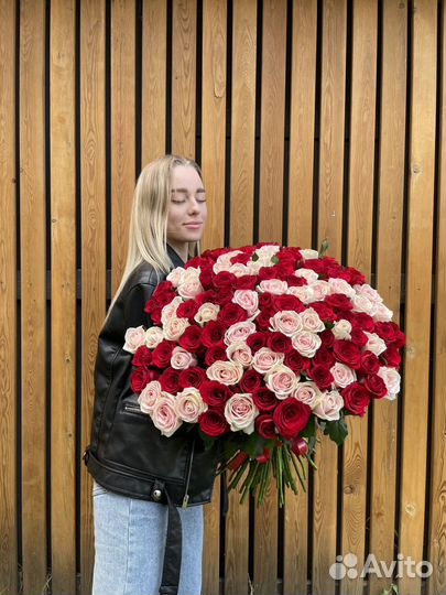 Букет роз с доставкой 101 шт