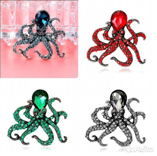 Брошь Осьминог, Весёлый Осьминожка. Новая