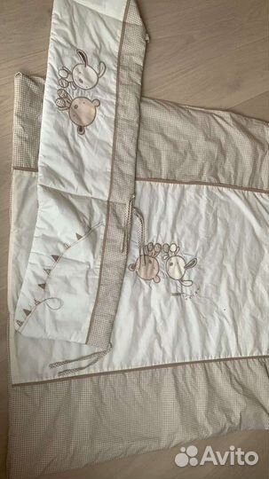 Англия. Комплект в кроватку одеяло и бортик