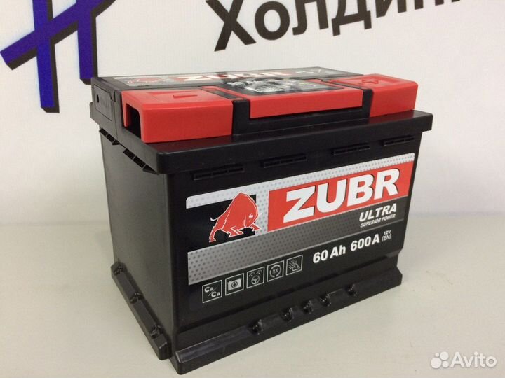 Аккумулятор Zubr 60 Ач 600 А