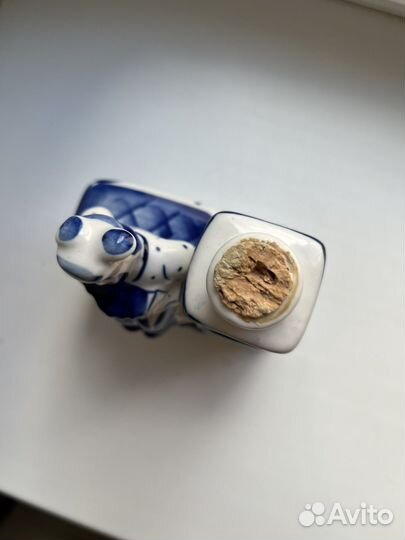 Штоф Гжель мужик на печке