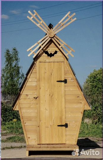 Дачный туалет с декором и установкой WTQ