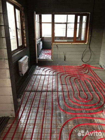 Сантехник Монтаж отопления. Тёплый пол. Водоснабже