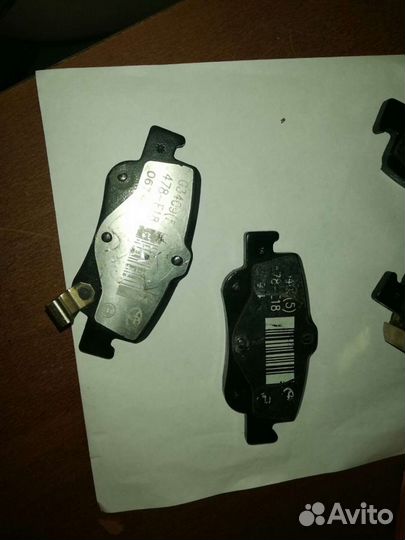 Задние колодки на toyota corolla