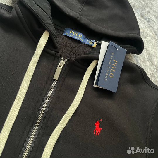 Зип худи Polo Ralph Lauren черный тренд сезона