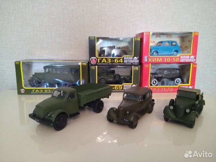 Совеские автомобили 40-50 х годов, 1/43