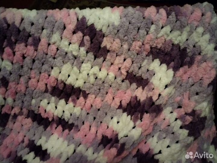 Плед детский вязаный ручная работа