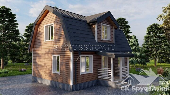 Дом из бруса 6x9 (90м2) Куровское