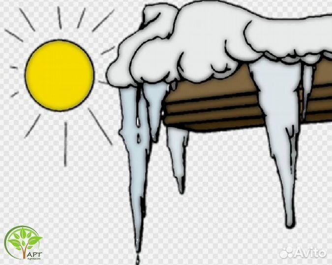 Чистка кровли от снега и наледи