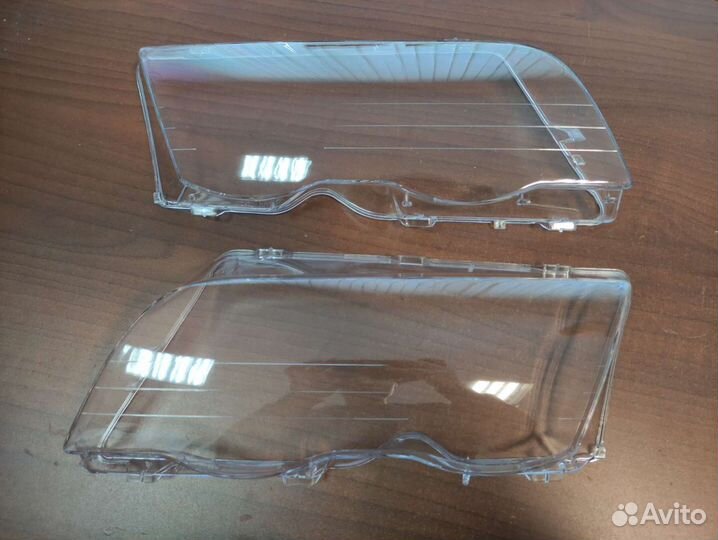 Стекла фар правое и левое BMW E46 Е46 дорест