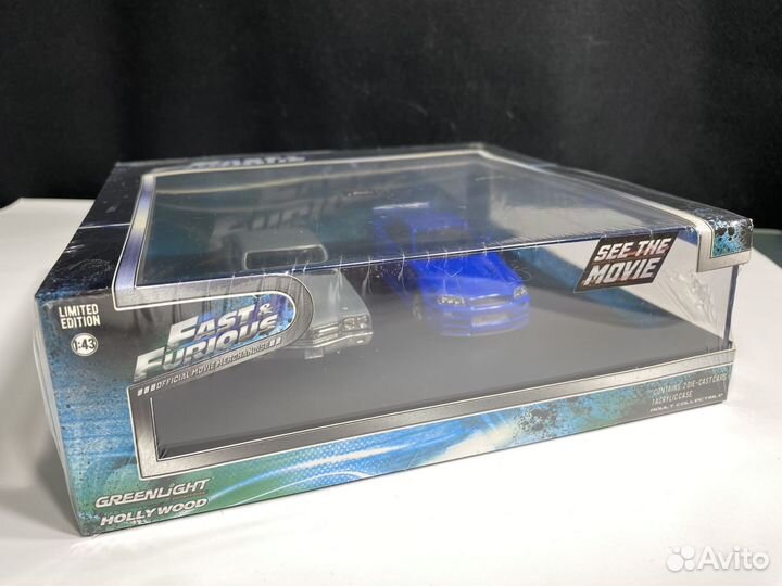 Форсаж fast greenlight 1/43 Skyline Новый набор