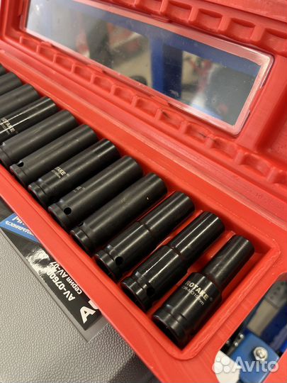 Набор головок ударных 10-32мм в кейсе