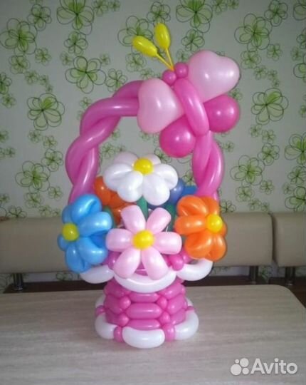 Цветы и фигуры из воздушных шаров