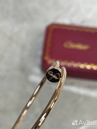 Браслет Cartier Гвоздь(тонкий,камни)