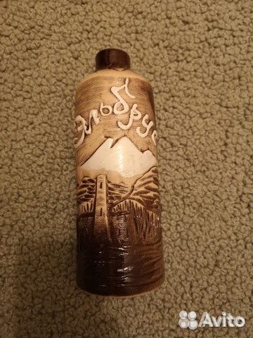 Бутылка-сувенир керамическая