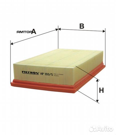 Filtron AP193/5 Фильтр воздушный Filtron AP193/5