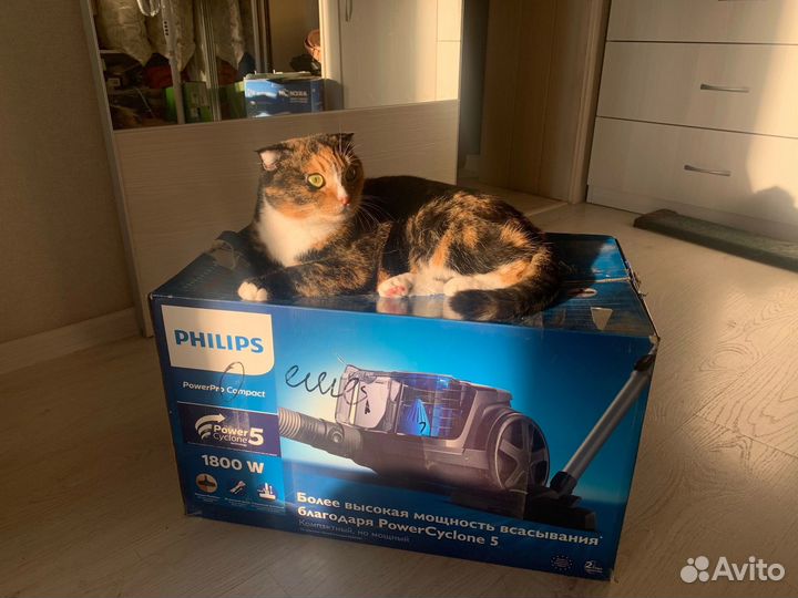 Безмешковый пылесос Philips PowerPro Compact