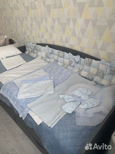 Балдахин с комплектом в кроватку