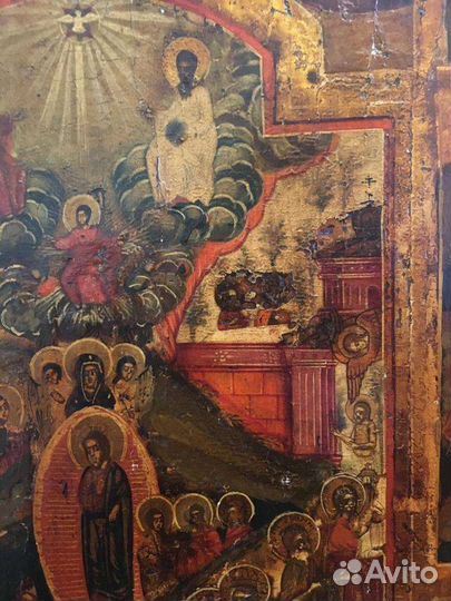 Храмовая икона Двунадесятые 85*61*4см.золото