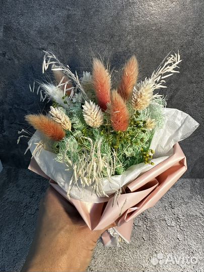 Мини букеты из сухоцветов