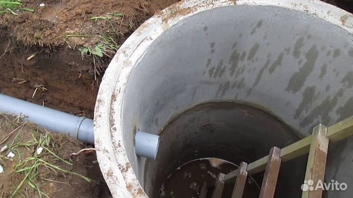 Септик из бетонных колец под ключ