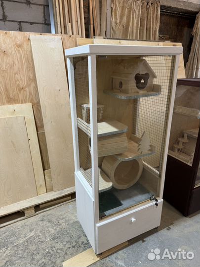 Витрина клетка для шиншиллы