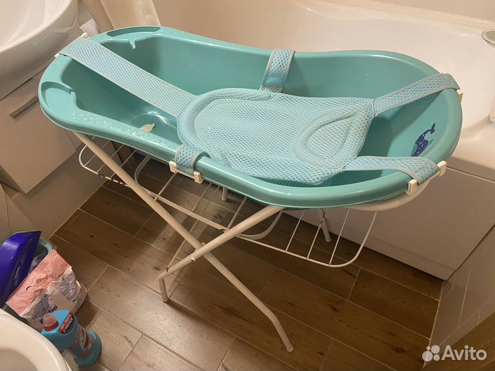 Детская ванночка с гамаком и подставкой