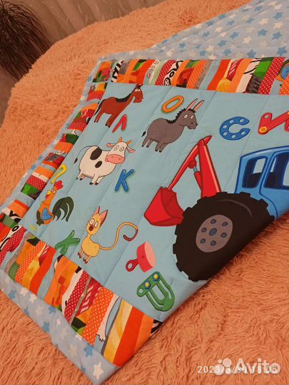 Лоскутное одеяло детское ручной работы